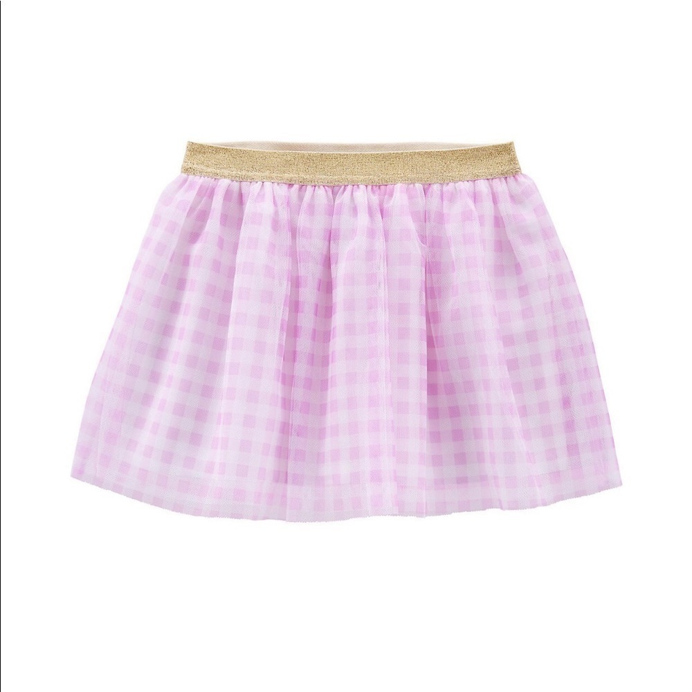 Carter's NWT tutu skirt purple gingham siZe 3T girls